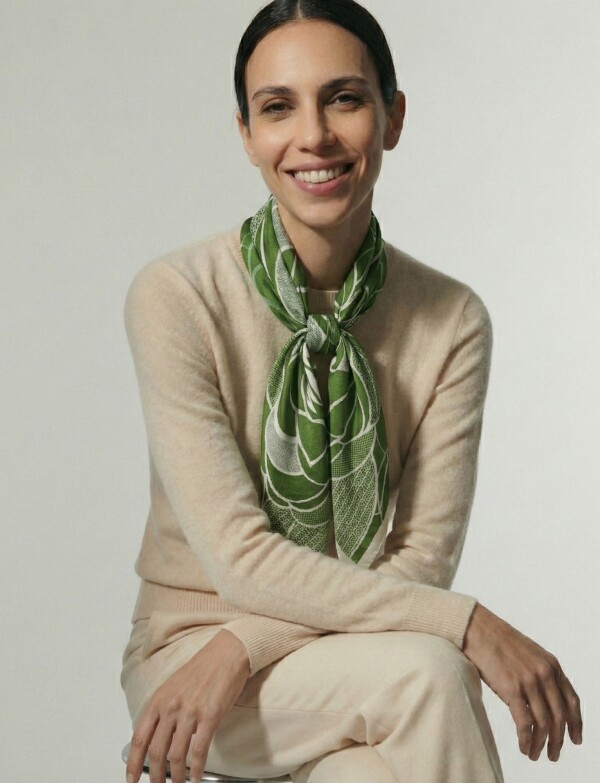 Bandana Flor VERDE/MULTI