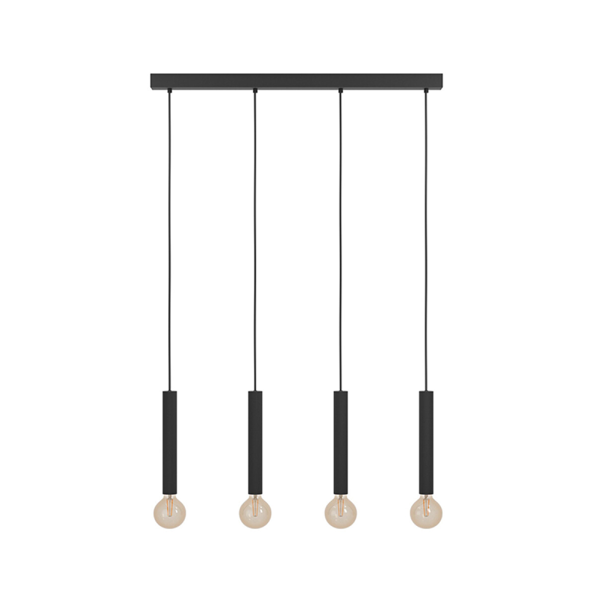 Lámpara colgante, 4 portalámparas tubulares E27 - EG0152 