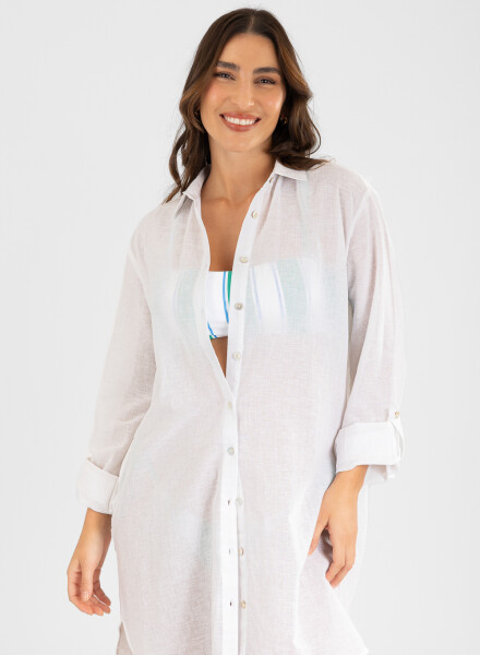 Camisola light tropic Blanco