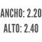 Roller Black Out Blanco Ancho de tela: 2.20 - Ancho Total: 2.235 - Alto: 2.40