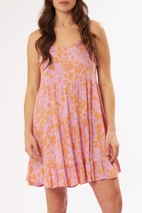 VESTIDO CORTO CANTO RUSTY Rosado