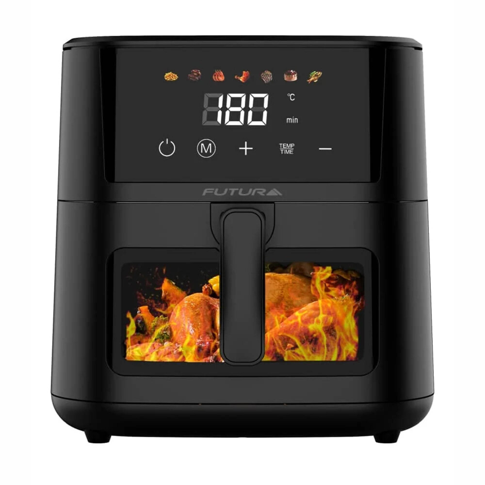FREIDORA SIN ACEITE DIGITAL 1700W NEGRO FUTURA FUT-AF80DB 8LT