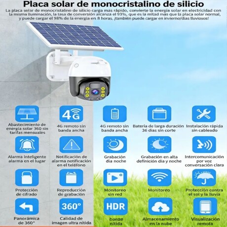Cámara bidireccional 4G compatible con iOS y Android V01