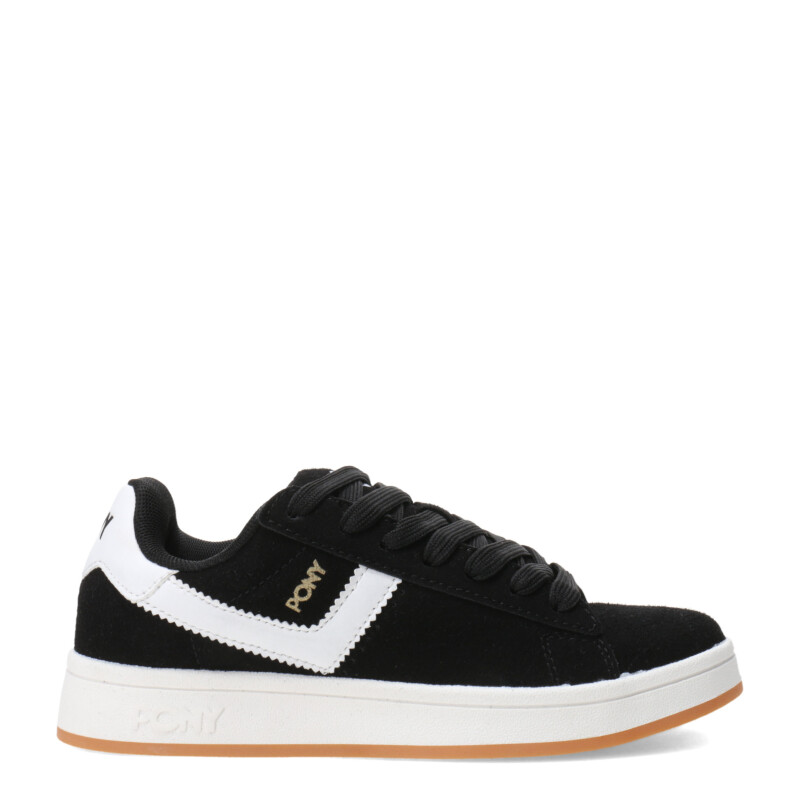 Championes de Mujer Pony Square Negro - Blanco