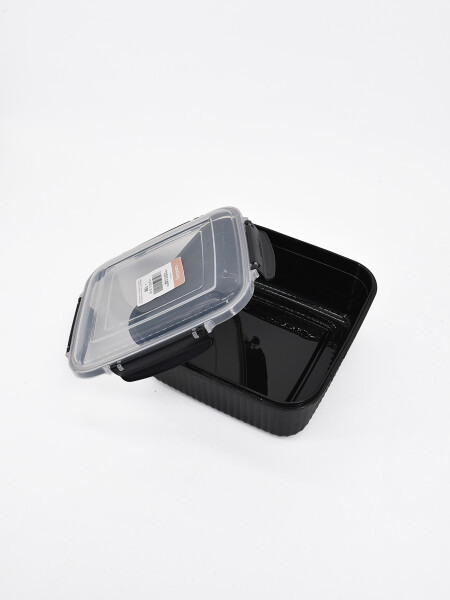 CONTENEDOR ALIMENTOS PLASTICO 2000 ML GRIS OSCURO