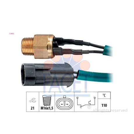 BULBO INTERRUPTOR FIAT TEMPERATURA AGUA 1.7 D 110 GRADOS FACET BULBO INTERRUPTOR FIAT TEMPERATURA AGUA 1.7 D 110 GRADOS FACET