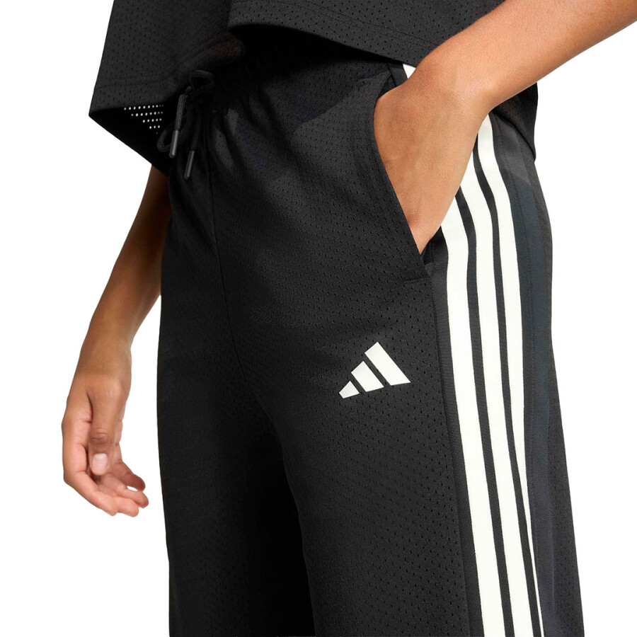 Pantalon de Mujer Adidas Malla Stadium Negro - Blanco