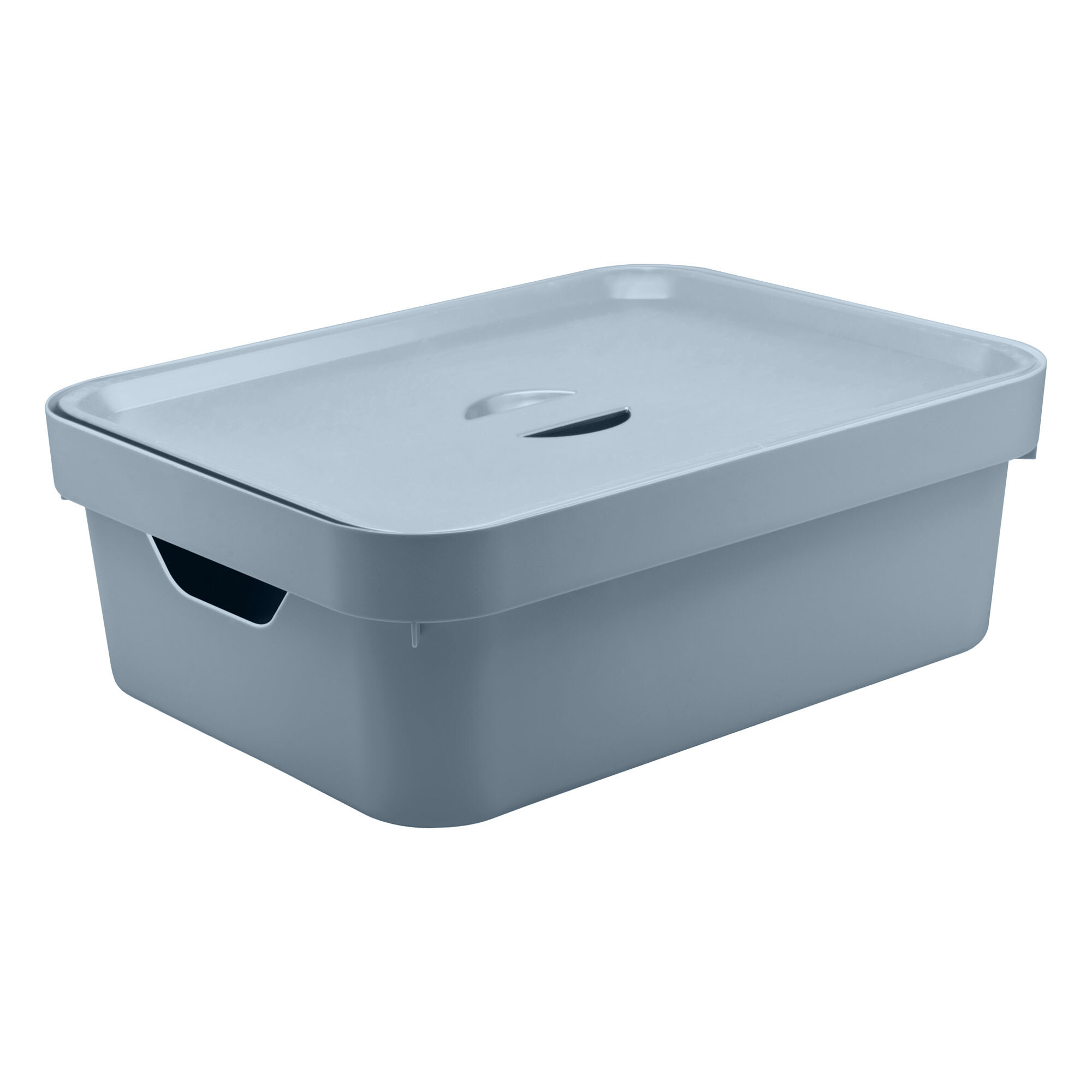 Caja Organizadora Plastico Azul Cube Cc350 - 10,5l — Divino
