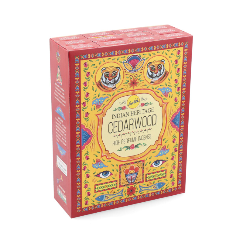 INCIENSO SREE VANI - HERITAGE CAJA X12 Cedro