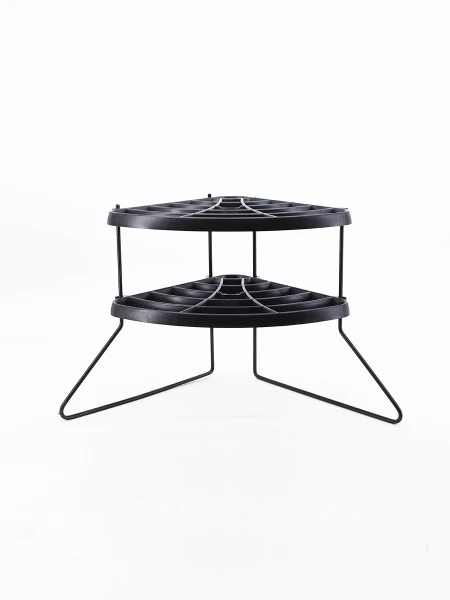 SOPORTE PLATOS ESQUINERO NEGRO