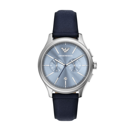 Reloj EMPORIO ARMANI DARIO Cuero Azul Esfera 42mm 0
