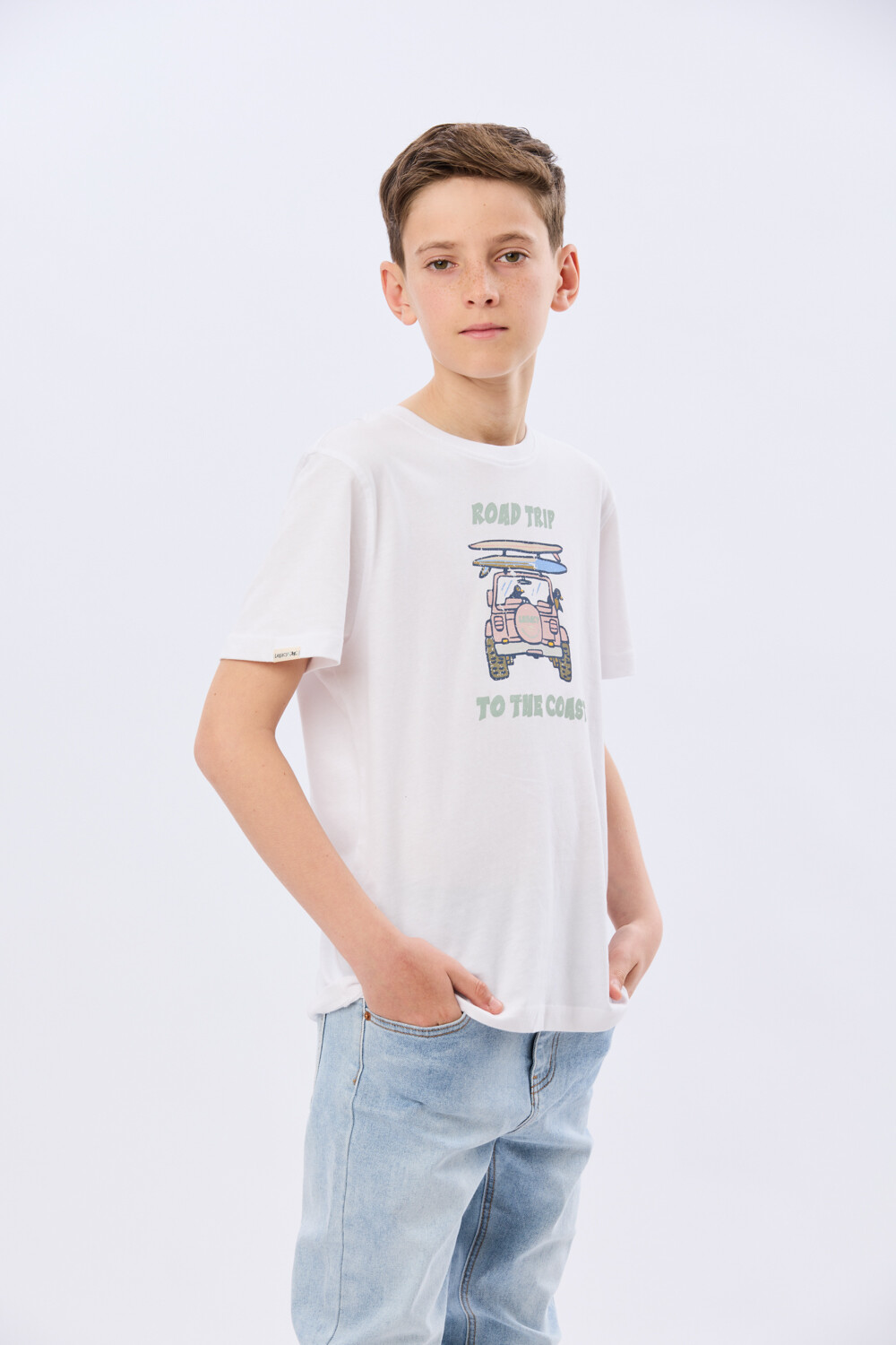 REMERA ESTAMPADA DE ALGODÓN Blanco