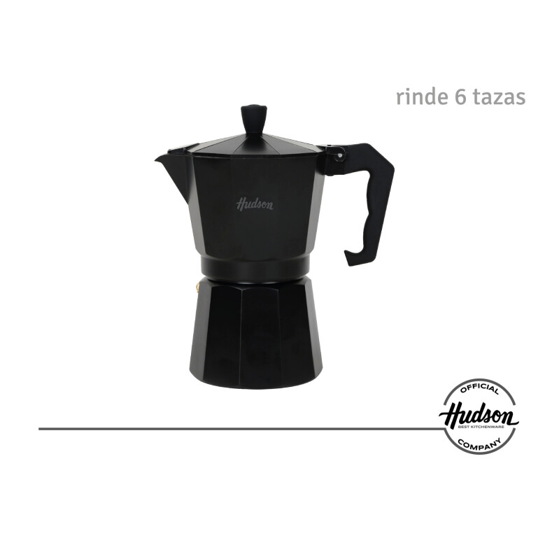 Cafetera De Aluminio Black Italiana Induccion 6 Tazas Hudson Cafetera De Aluminio Black Italiana Induccion 6 Tazas Hudson