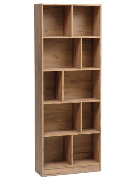 Librería MOSBJERG 10 estantes color roble Librería MOSBJERG 10 estantes color roble