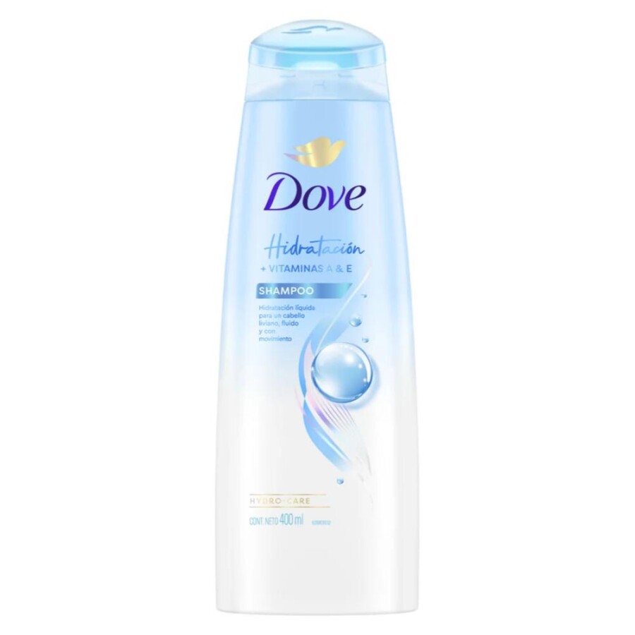 Shampoo Dove Hidratación + Vitaminas A & E 400 ml Shampoo Dove Hidratación + Vitaminas A & E 400 ml