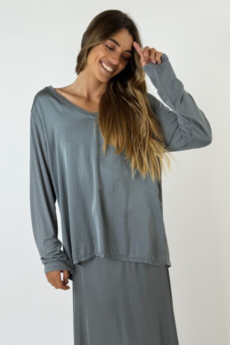 BLUSA GAIA GRIS