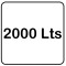 Tanque impermeable cónico p/ enterrar 2000 Lts.