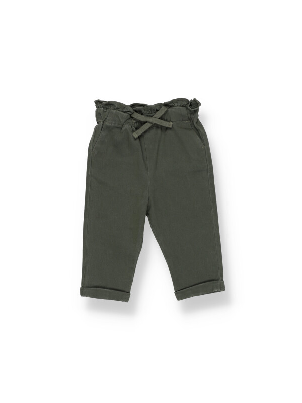 Pantalon baggy color gris, con cintura elastica Pantalon baggy color gris, con cintura elastica