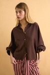 Camisa wavy alma lavada marrón
