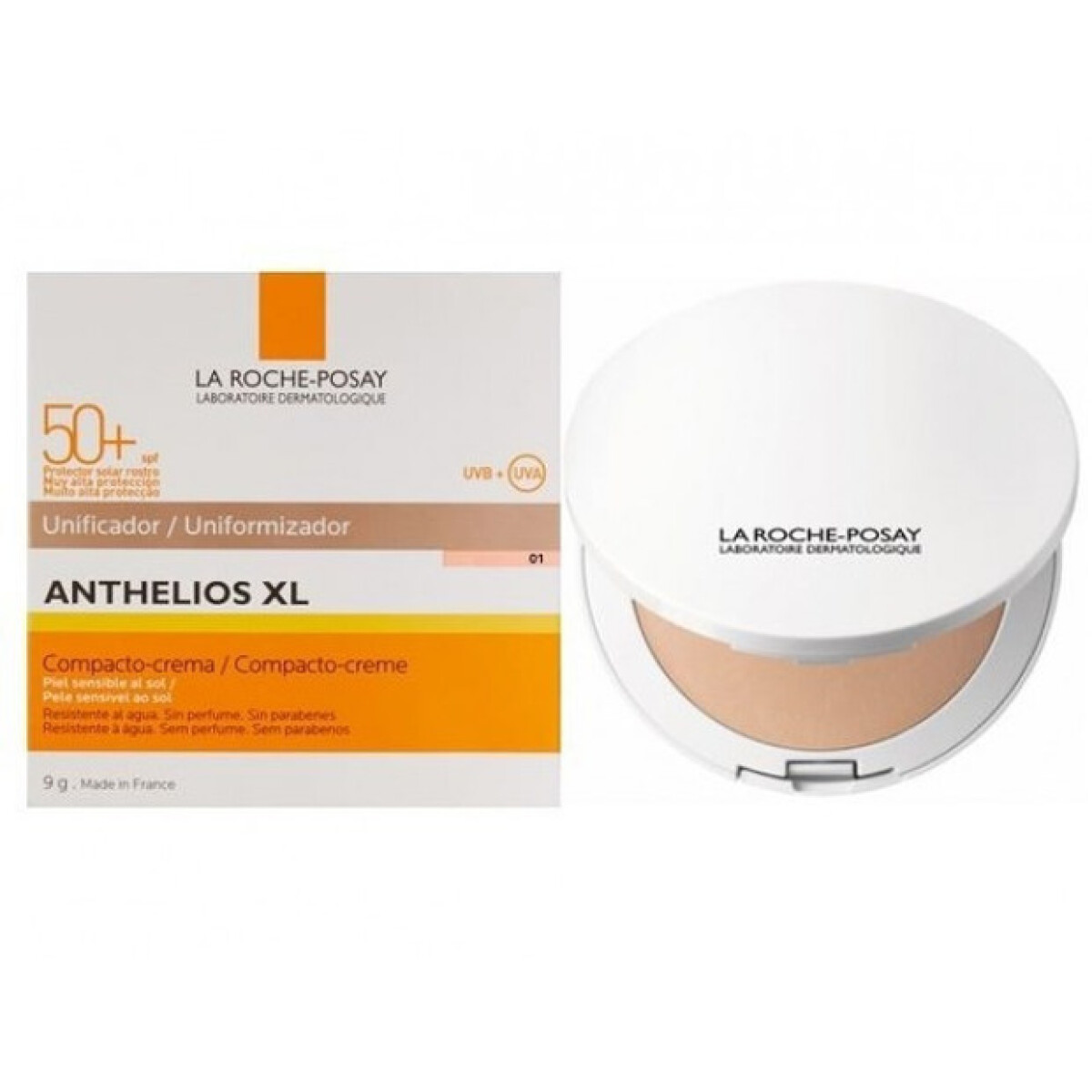 Protector Solar Anthelios Compacto Tono 01 9g – Protector Solar Facial