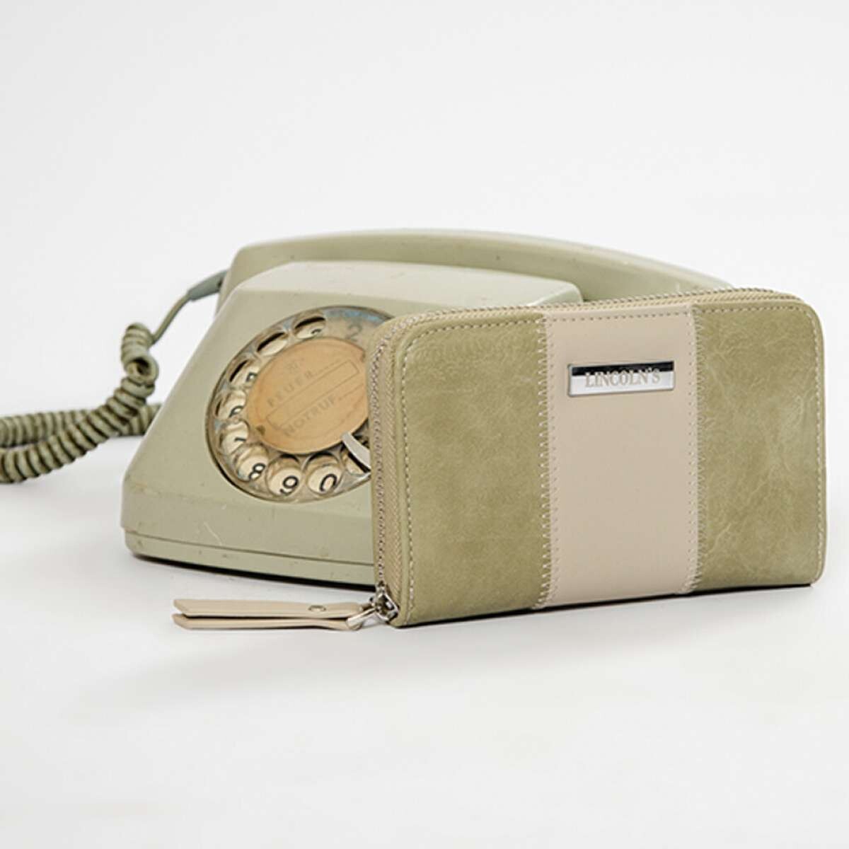 Billetera dedalera - Cilantro y Piel 