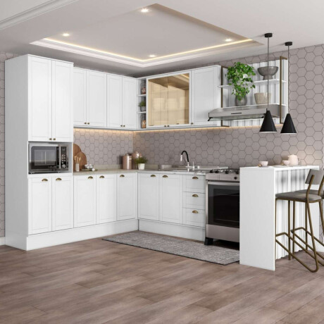 Armario Cocina Americana 1 Horno Blanco
