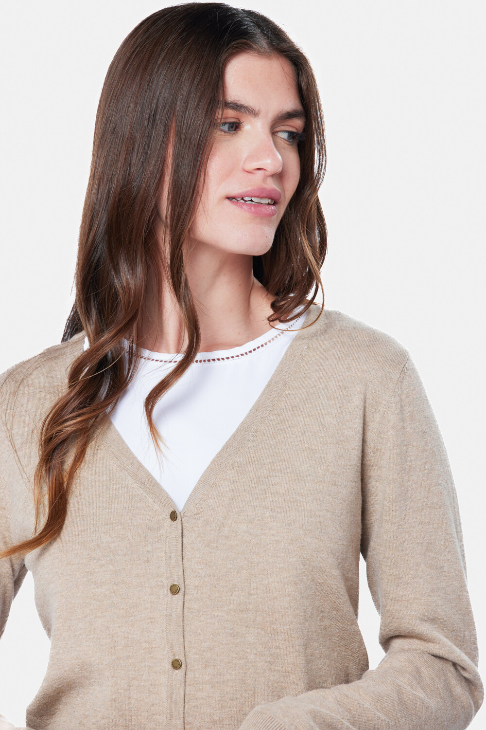 CARDIGAN CLÁSICO Beige