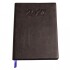 AGENDA ABEZETA 211 CLASICA MEDIUM TAPA FUNDA SEMANA A LA VISTA COLOR MARRON OSCURO