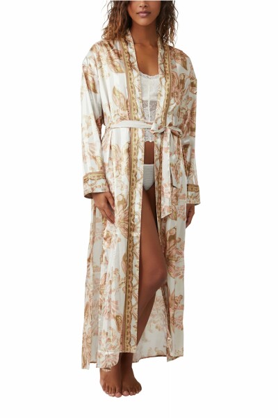 PAJAMA PARTY HOLIDAY ROBE Marfil