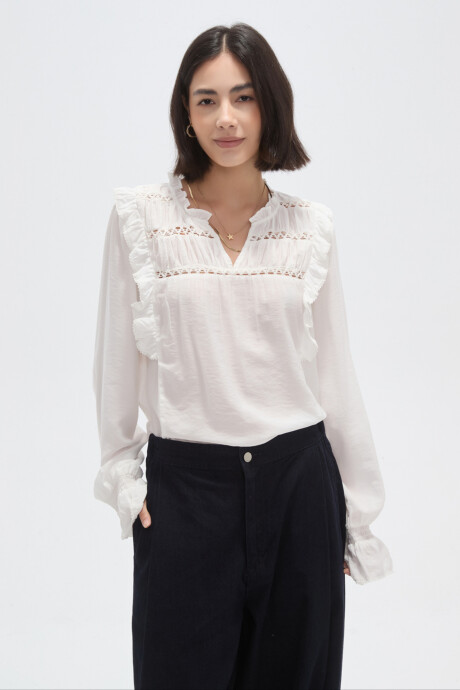Blusa Tiren Marfil / Off White