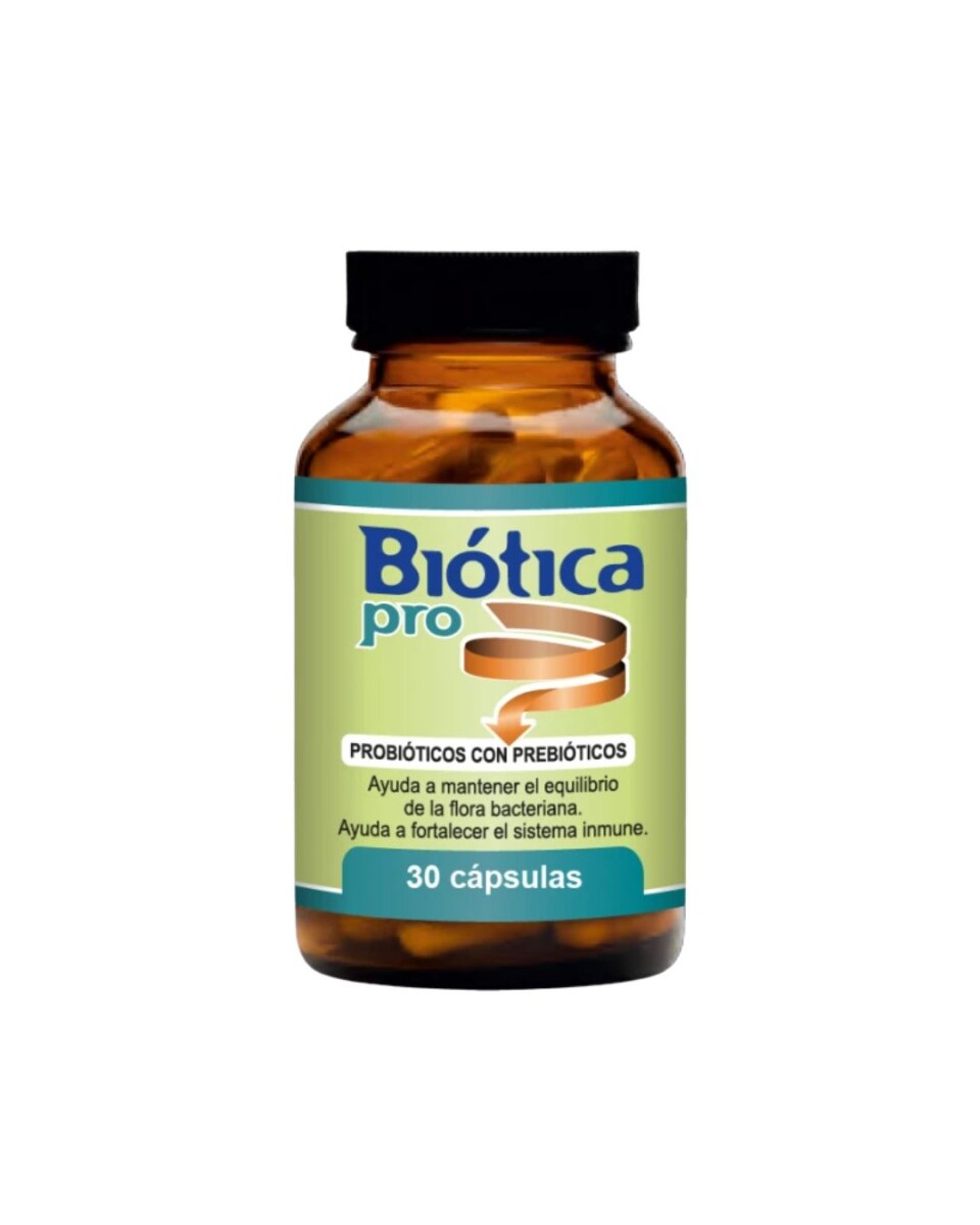 ¡OFERTA POR VENCIMIENTO! Probióticos con Prebióticos 30 Cap Biótica Pro 