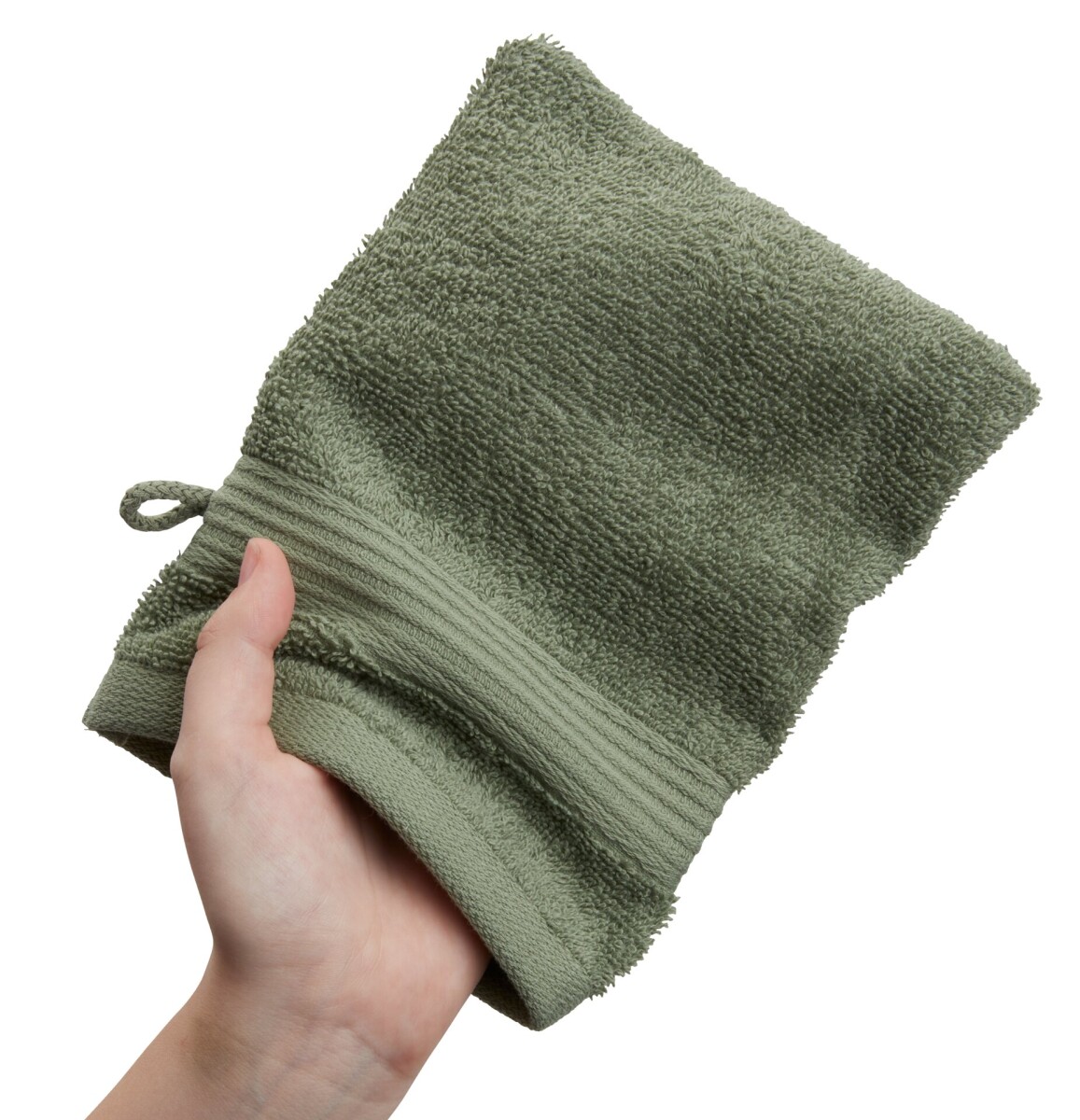 Manopla baño KARLSTAD 15x21 verde milit 