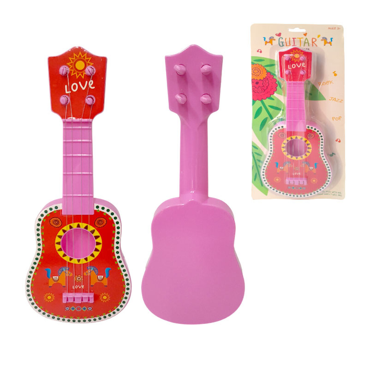3x2 OUTLET Guitarra Musical Infantil 27.5*11*3 cm - 3x2 Outlet Guitarra Musical Infantil 27.5*11*3 Cm 
