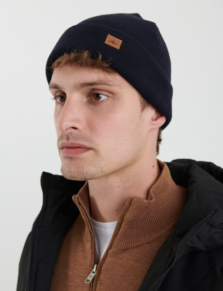 700515 GORRO TEJIDO HARRY Azul Oscuro