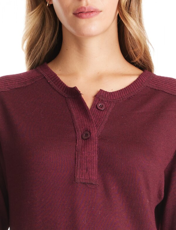 Buzo Hacci Henley BORDEAUX