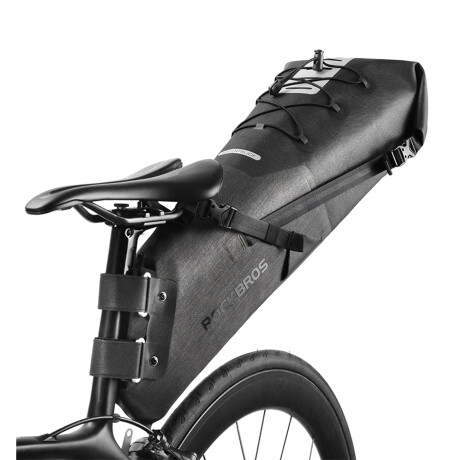 Bolso Plegable para Abajo del Asiento de Bicicleta Rockbros. Capacidad 10L. 2 Estilos de Armado. Pes 001