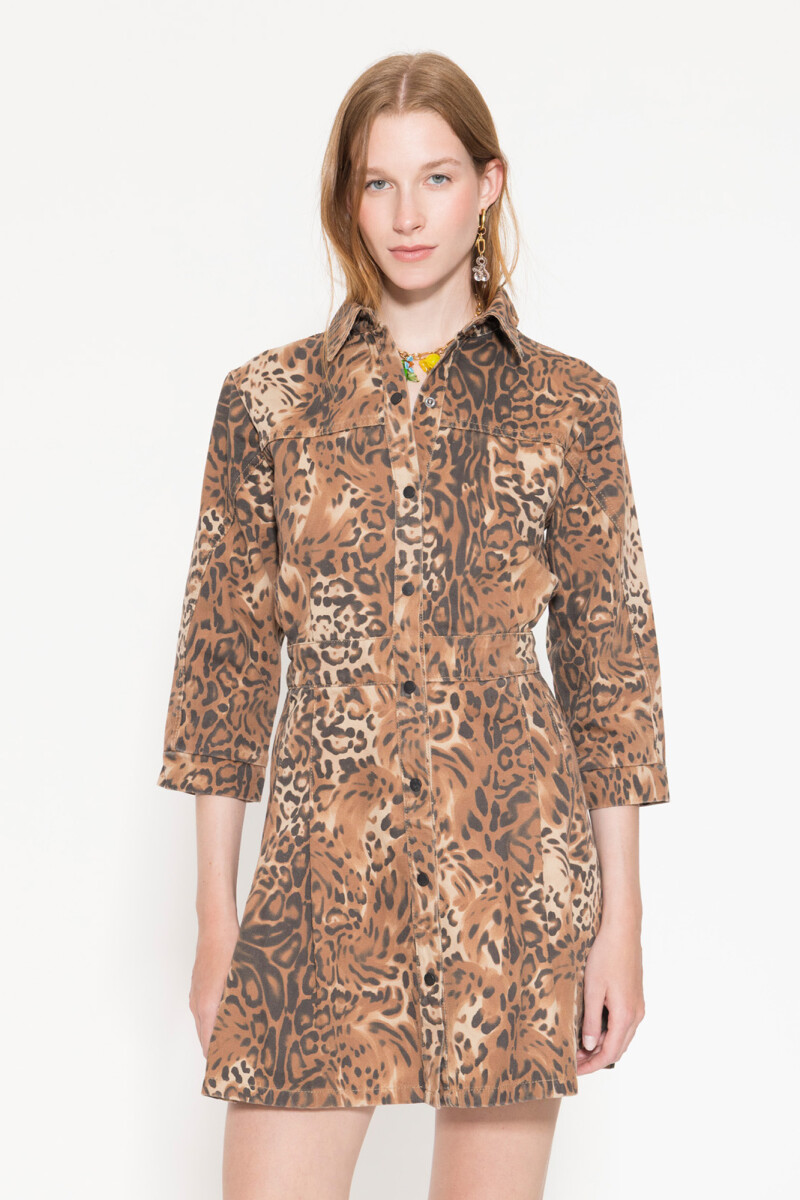 VESTIDO ANIMAL Leopardo