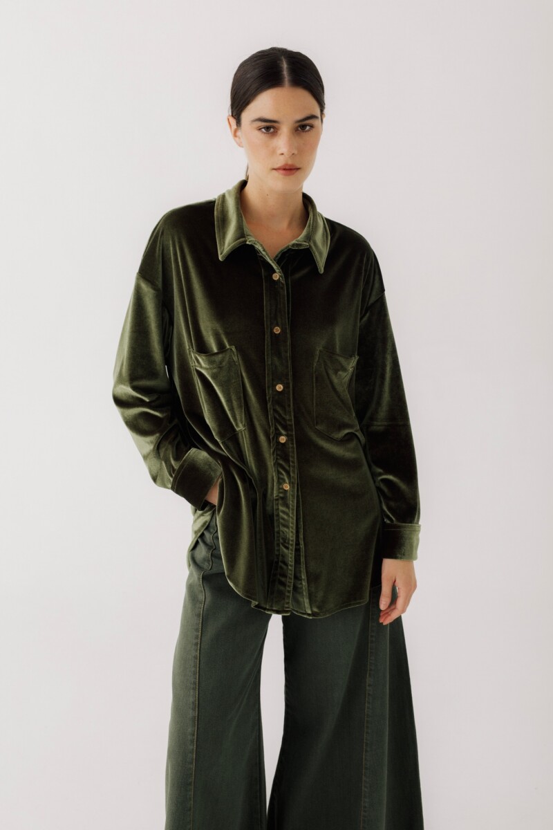 CAMISA BIMBA VELVET - Verde 
