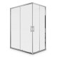 Mampara Ducha 120X80 Vidrio Arenado