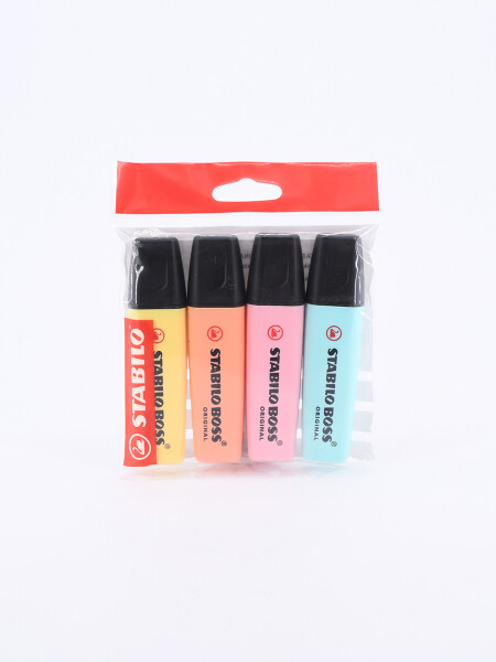 MARCADORES STABILO PASTEL 4 O +