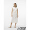 VMMYMILO SL CALF SHIRT DRESS WVN GA SNOW WHITE