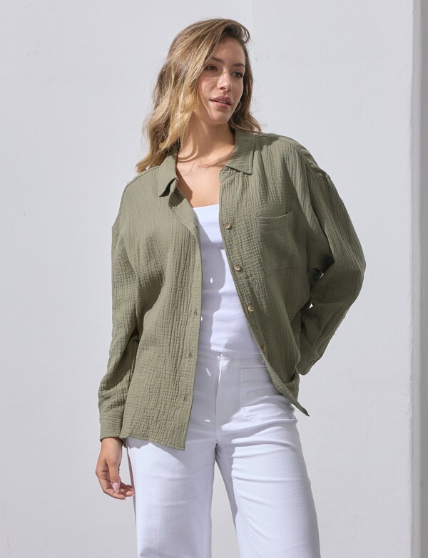 Camisa Bolsillo OLIVA