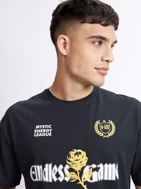 REMERA ENDLESS GAME NEGRO