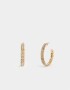 Aros Argollas Strass Aros Argollas Con Strass - Dorado
