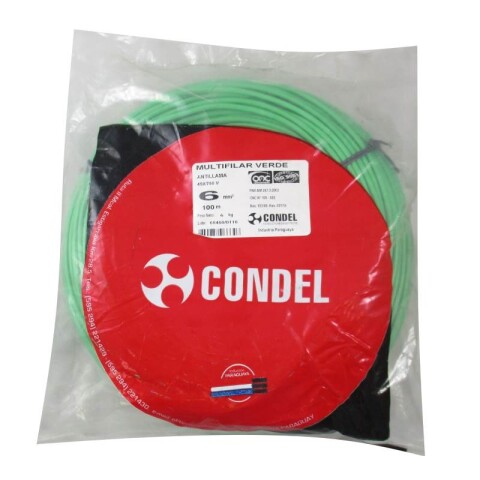 CABLE MULTIFILAR 6,00MM2 VERDE CONDEL CABLE MULTIFILAR 6,00MM2 VERDE CONDEL