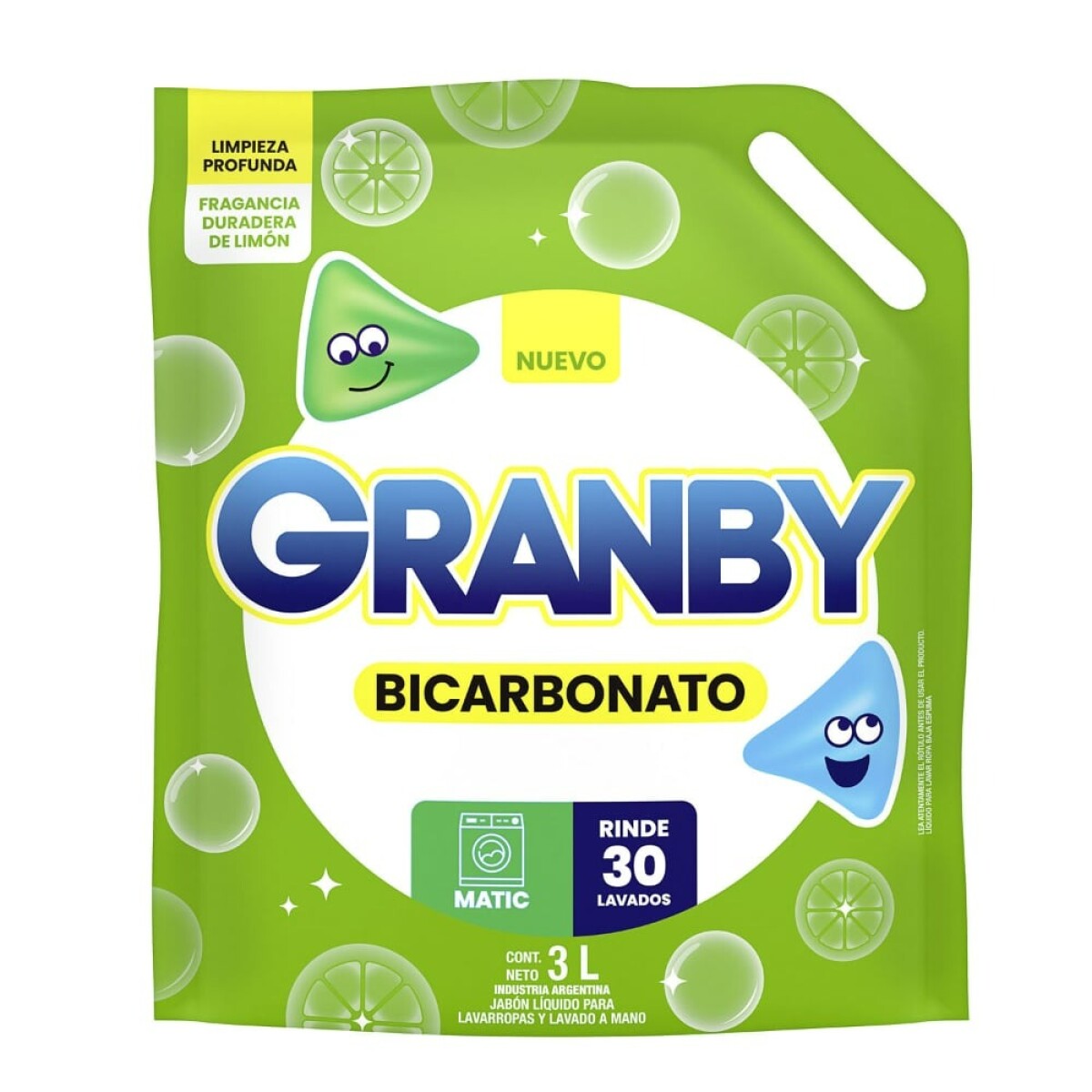 Granby Detergente Líquido Bicarbonato 3l 