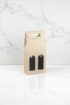 Caja c/ventana 2 botellas 18x9x38,5 - 37543 - MATELASSE NUDO Caja c/ventana 2 botellas 18x9x38,5 - 37543 - MATELASSE NUDO
