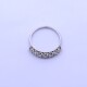 Anillo medio sin fin oro 18k blanco con 7 brillantes engarce 4 puntas. Anillo medio sin fin oro 18k blanco con 7 brillantes engarce 4 puntas.