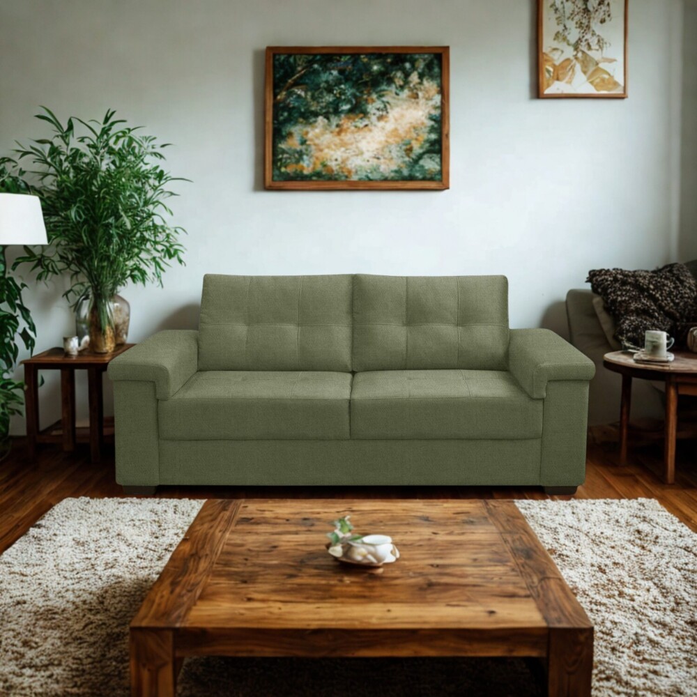 Sillón 3 Cuerpos en tela de Lino - Palazio Verde