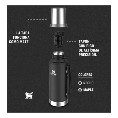 Termo y Mate 2 en 1 Stanley Classic Mate-System 1.2L Negro
